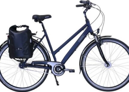 HAWK Bikes Cityrad »HAWK Citytrek Lady Deluxe Plus Ocean Blue